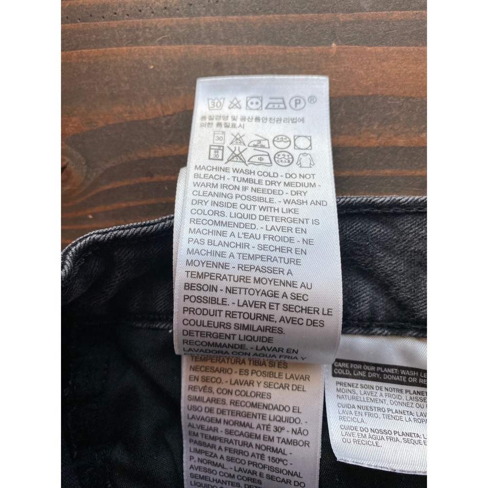 Levis 535 Super Skinny Jeans 29 Dark Wash Black Denim Minimalist Classic Pants - Picture 9 of 13